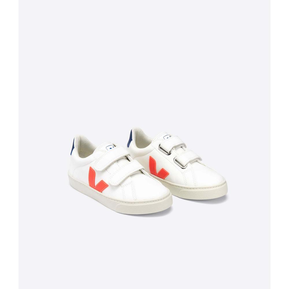 Veja ESPLAR CHROMEFREE Cipő Gyerek White/Orange/Blue | HU 730AHK